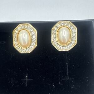 Rare Vintage TAT 90s Runway Style Geometric Octagon Earrings.